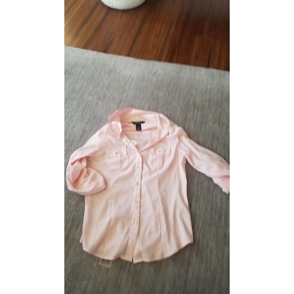 WHBM petite pink dress shirt